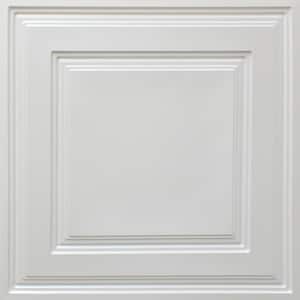 Falkirk Perth Pearl White 2 ft. x 2 ft. Decorative Modern Lay In Ceiling Tile (40 sq. ft./case)