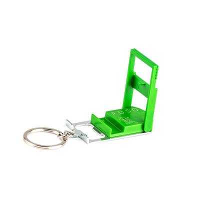 Micro-Light Smartphone Stand with Key Chain in Green Col, Bottle Opener, Microlight, Can Opener, Mobile Phone Stand