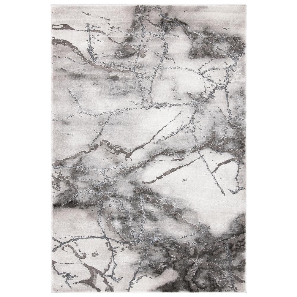 Craft Gray/Silver 3 ft. x 5 ft. Distressed Abstract Area Rug price history on PriceWatchPro