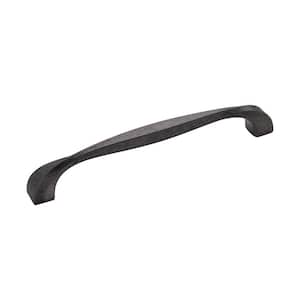 Twist 6-5/16 in. (160 mm) Black Iron Cabinet Pull (5-Pack)