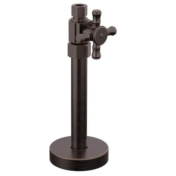 1/2 in. x 7.63 in. L Venetian Bronze Brass Straight Supply Stop Valve