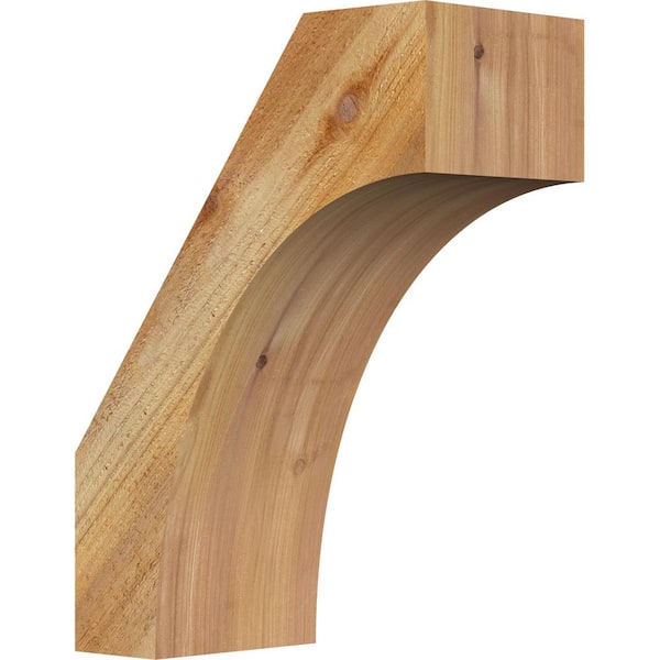 Ekena Millwork 6"W x 12"D x 16"H Westlake Rough Sawn Knee Brace, Western Red Cedar