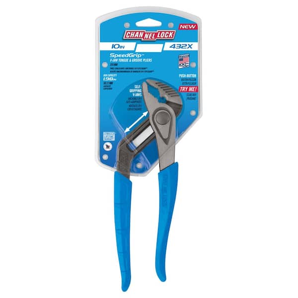 Channellock 10 in. V-JAW SPEEDGRIP Tongue and Groove Pliers