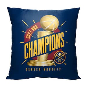 NBA Nuggets 2023 NBA Champions Triumph Printed Multi-Color 18 in x 18 in Throw Pillow