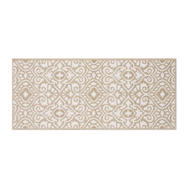 Feya 2- Tone Berber/Ivory 2 ft. x 5 ft. Tufted Persian Polypropylene Runner Rug
