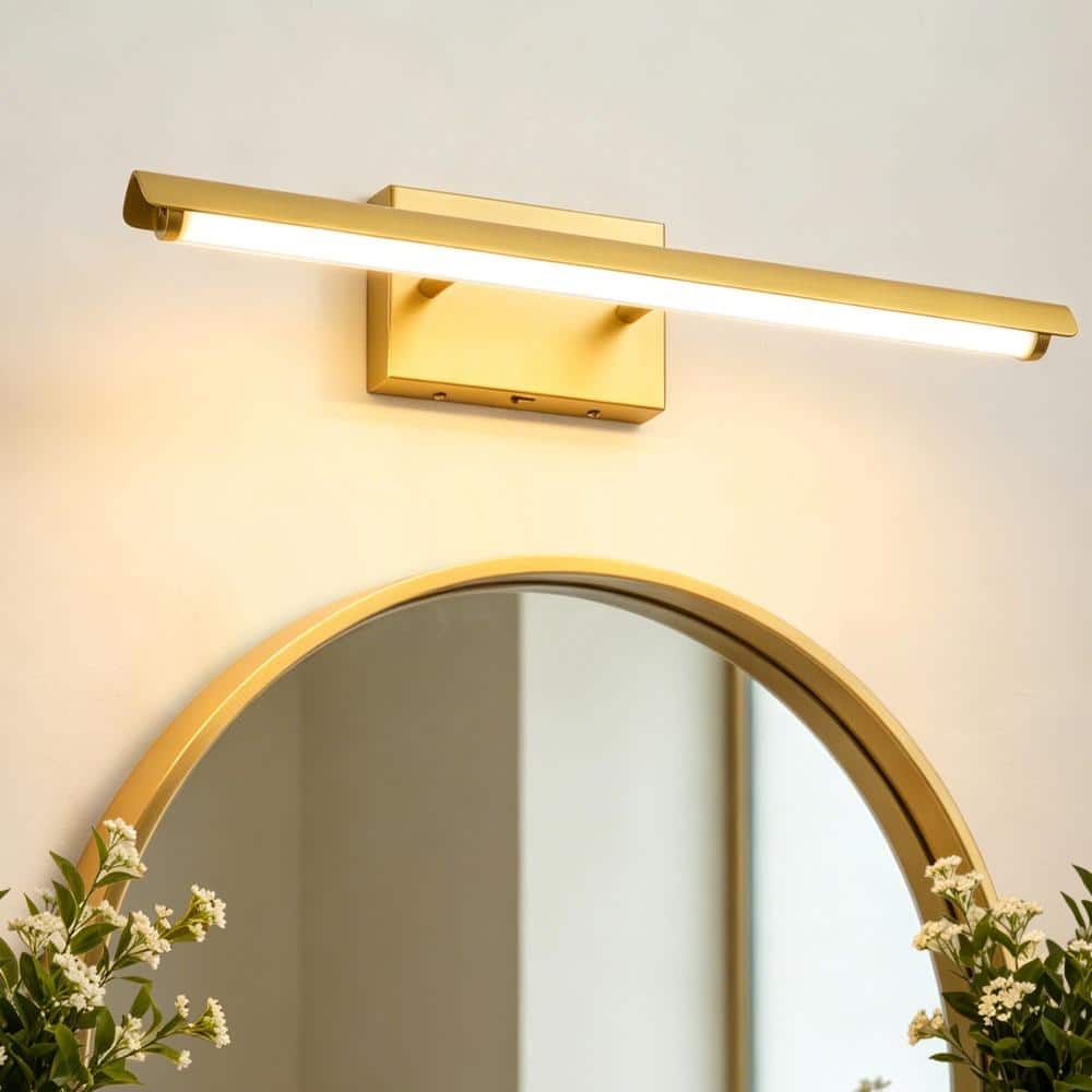 Modern Gold 23.62 in. 3CCT Dimmable LED Vanity Light, Rotatable Wall Sconce for Bathroom Mirror Bedroom Hallway price history on PriceWatchPro
