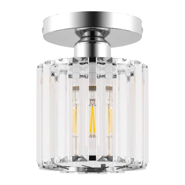 Briignite Crystal Semi-Flush Mount