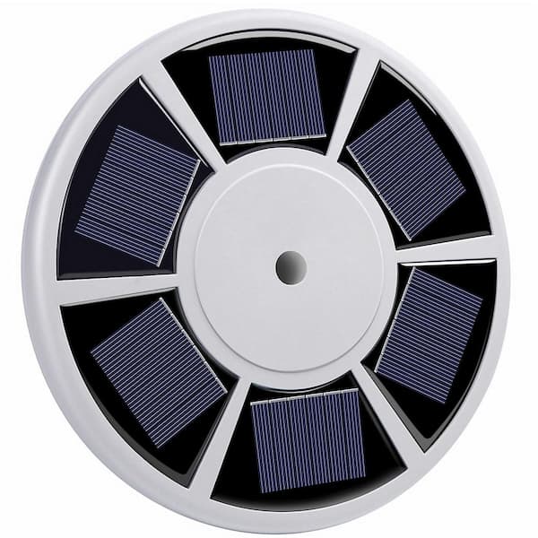 .N/A Solar-Powered Flagpole Light with Auto-Active Sensor and 20 Bright LEDs