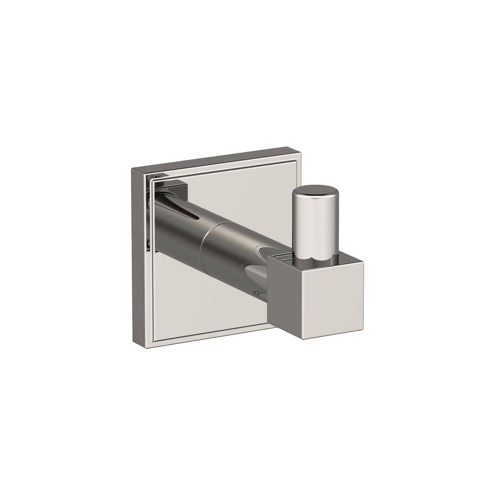 Polished Nickel Single Prong Wall Mounted Robe Hook