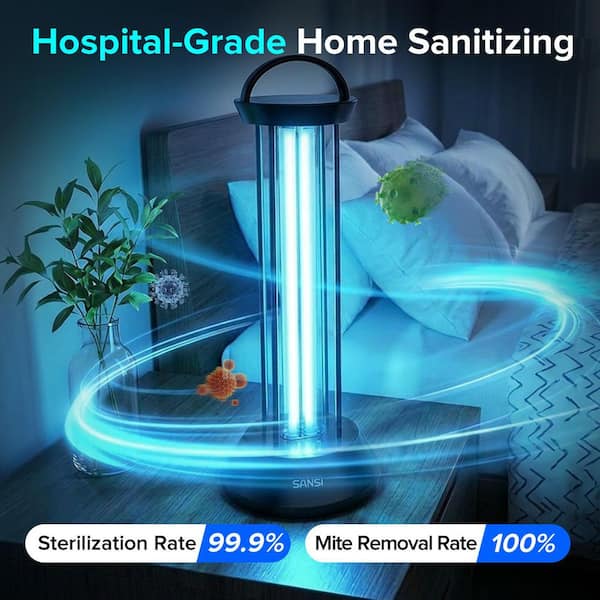 SANSI 60W Ozone Free UV Sanitizer Light with Remote 254nm