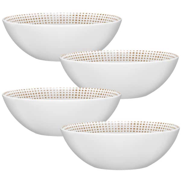 Noritake Khaki Hammock 7-1/2 in., 27 fl. oz. Khaki Porcelain Cereal Bowls (Set of 4)