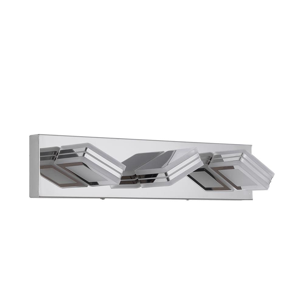 20 in. 3-Light Chrome Vanity Light Fixtures, Up and Down LED Modern Bathroom Wall Sconce price history on PriceWatchPro
