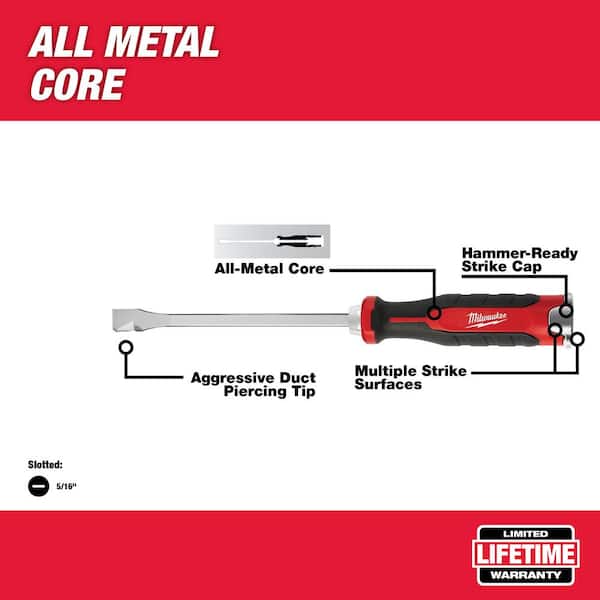 5/16 in. Slotted 6 in. Flat Head Demolition Screwdriver