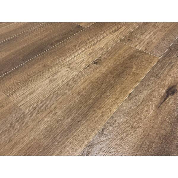 Dekorman Madison Empire Black Walnut Waterproof Click Lock Luxury Vinyl Plank Flooring - 9 in. W x 60 in. L x 10mm T