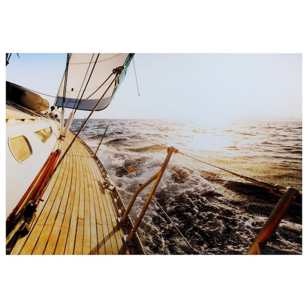 32 in. x 47 in. "Landscapes and Views" Tempered Glass Wall Art