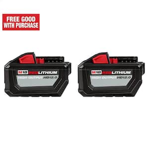 M18 18-Volt Lithium-Ion High Output 12.0Ah Battery Pack (2-Battery)