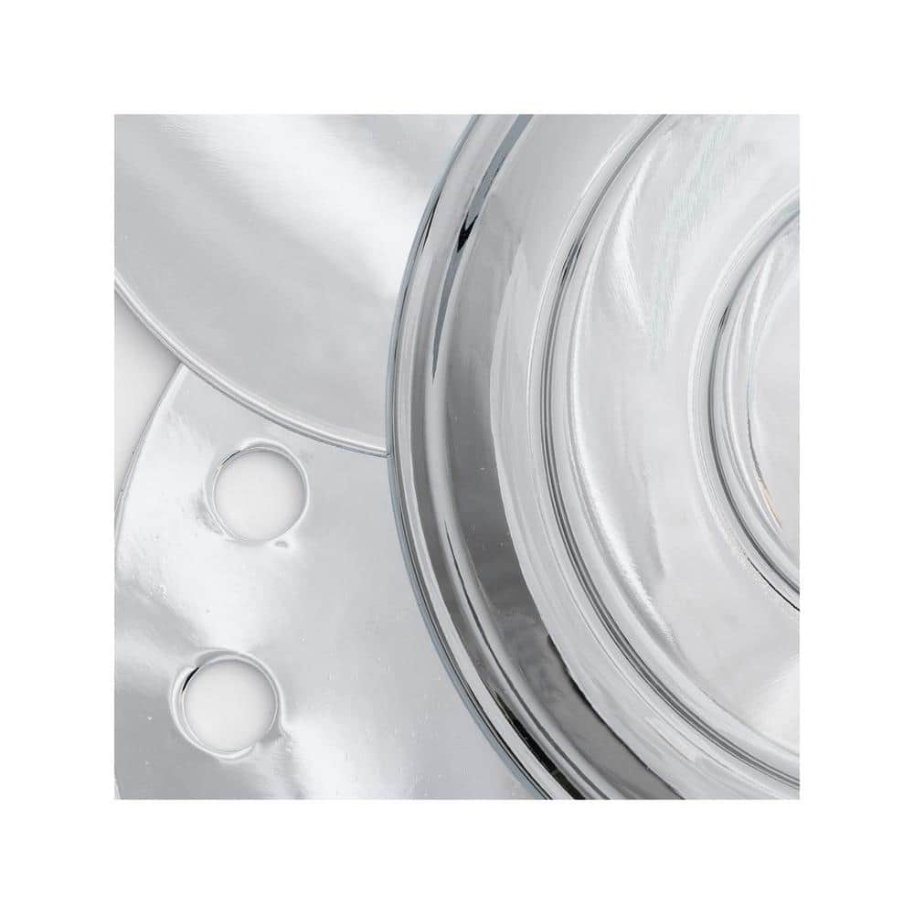 Polished Chrome and Clear Glass 9-Light Chandelier