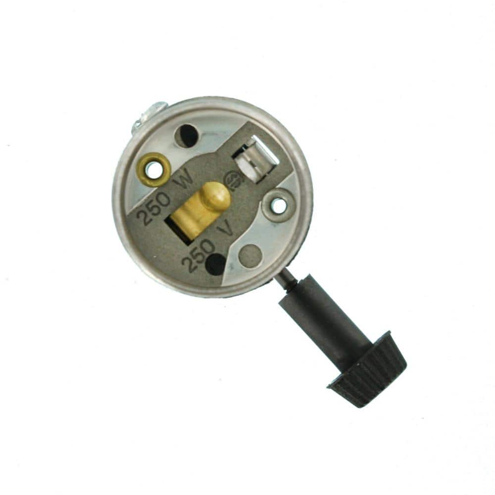 Black Thermoplastic 3-Way Turn Knob Socket