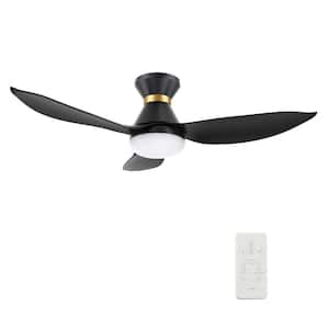 Daisy II 45 in. Integrated LED Indoor Black Smart Ceiling Fan with Light and Remote, Works with Alexa and Google Home