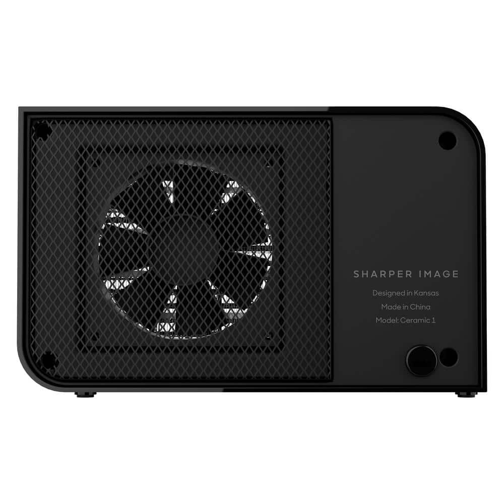 Black Ceramic Electric Personal Space Heater with Auto Shut-off