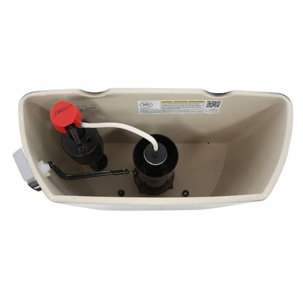 Wellworth Classic 1.28 GPF Single Flush Toilet Tank Only with Class Five Flushing Technology in Black Black