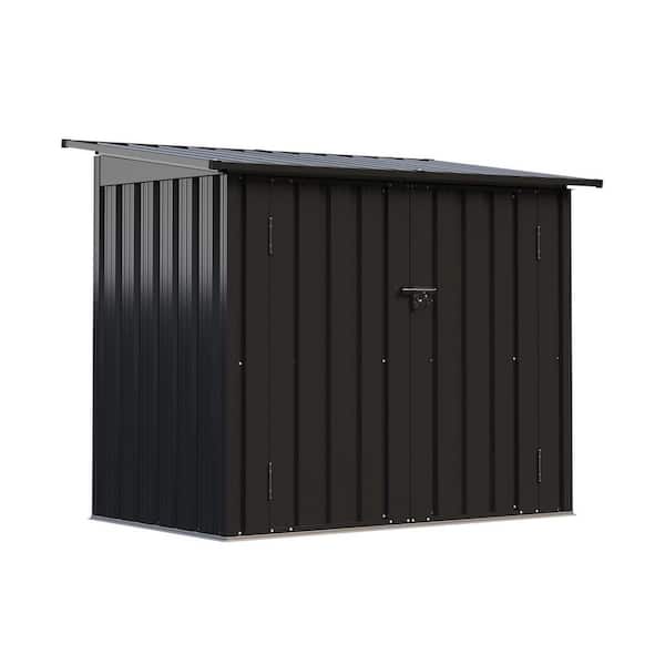 5 ft. x 3 ft. Metal Shed with Floor Outdoor Waterproof Storage Shed (15 sq. ft.)