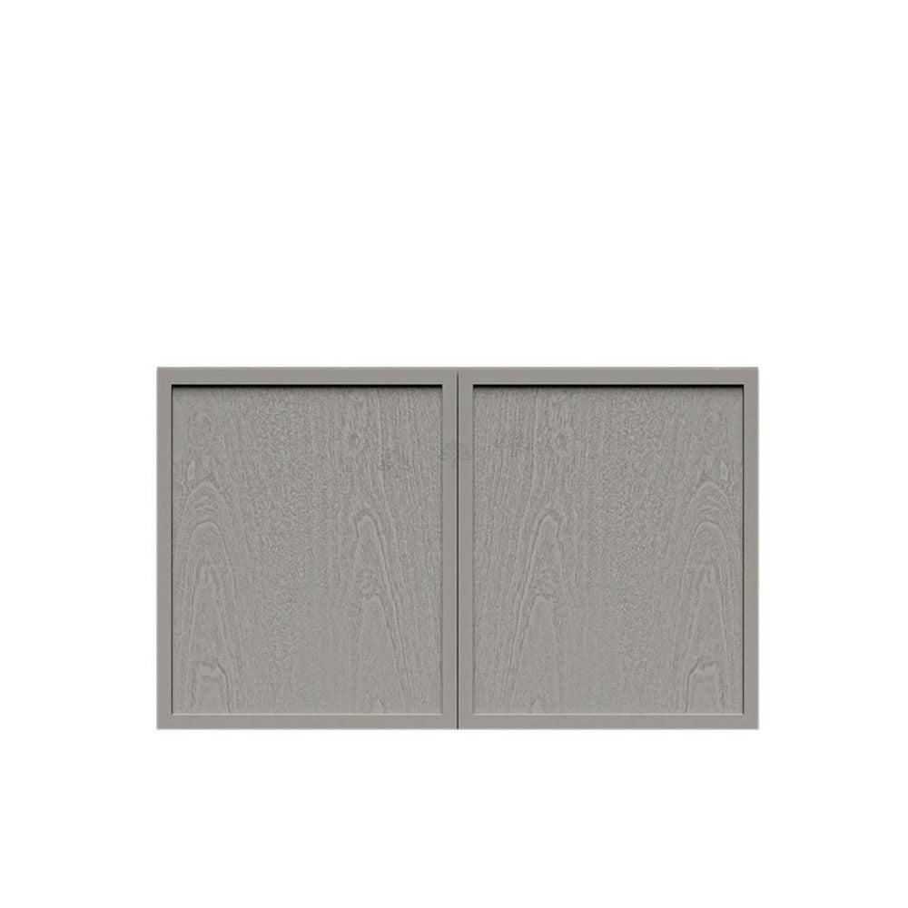 Slim Shaker Assembled 36 in. W x 15 in. H x 12 in. D Wall Bridge Kitchen Cabinet in Gray price history on PriceWatchPro