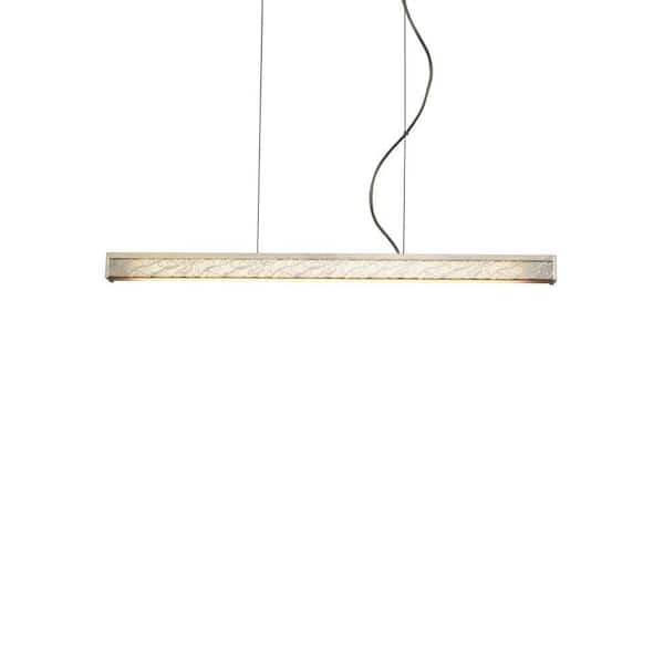 Generation Lighting Gypsy 1-Light Bronze LED Hanging Chandelier with Frost Suspension