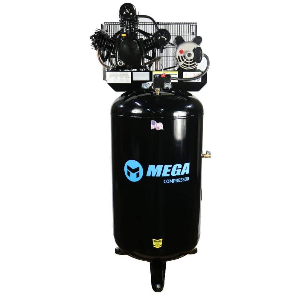 Mega Compressor 80 Gal. 5 HP 175 PSI Electric Upright Air Compressor