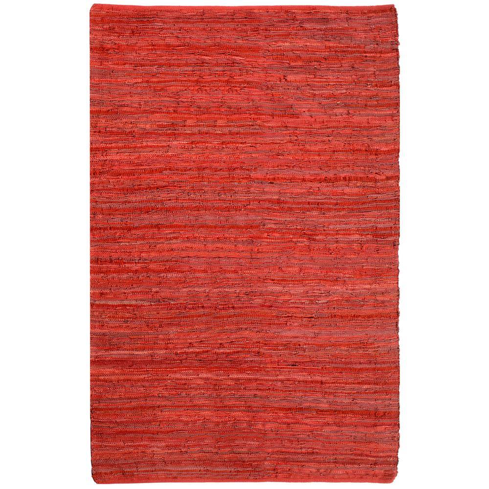 UPC 692789803196 product image for MATADOR Red Leather 8 ft. x 10 ft. Area Rug | upcitemdb.com