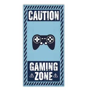 Gamer Zone Gallery-Wrapped Canvas Wall Art Unframed Abstract Art Print 48 in. x 24 in.
