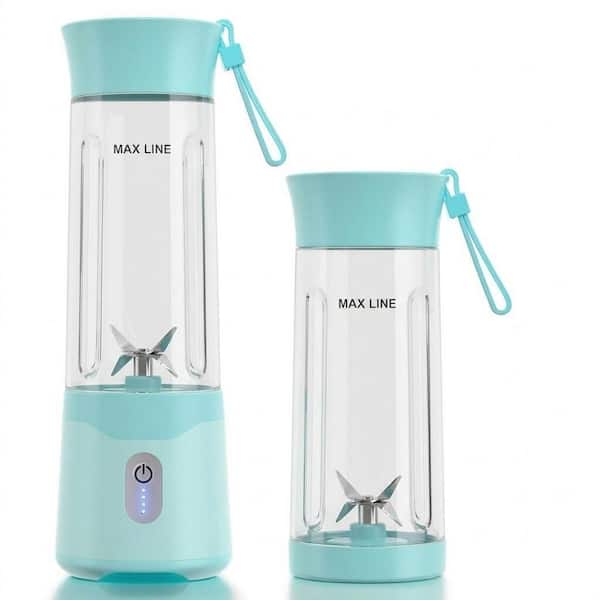 Green 18 oz. .Stainless Steel Portable Blender Personal Juicer Cup 6-Blade Smoothie Maker