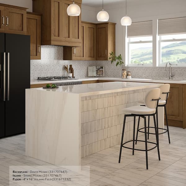 Volakas White 4 in x 16 in Honed Subway Marble Wall and Floor Tile (7.999 Sq. Ft./Case)