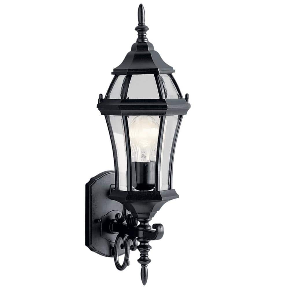 Black Cast Aluminum 21.5" Outdoor Wall Lantern