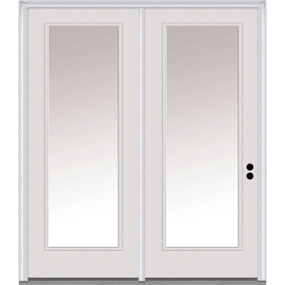 MMI Door 72 in. x 80 in. Clear LowE Glass Primed Steel Prehung Left