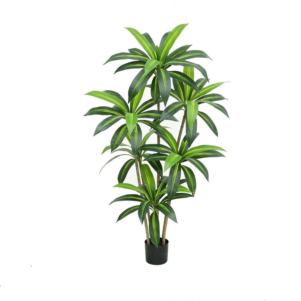 4.9 ft. Artificial Tree Plants, Indoor Fake Brazilian Wood Tree