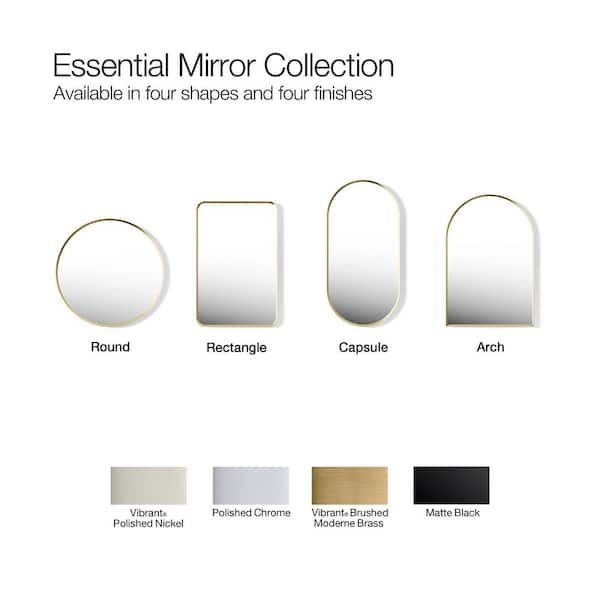 KOHLER Essential 20. in. W x 40 in. H Framed Oval Wall Mount