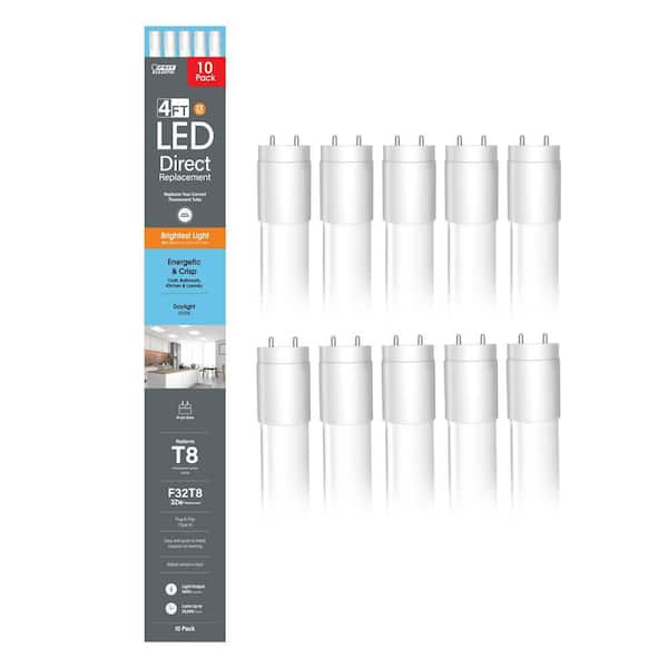 Feit Electric 32-Watt 4 ft. T8 G13 Type A Plug and Play High