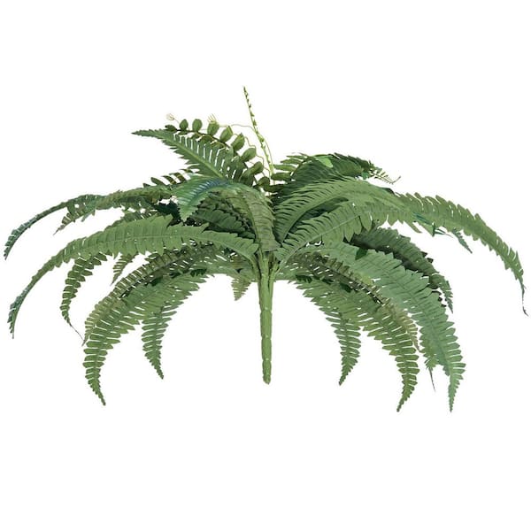 2 Pcs Artificial Boston Ferns, 35-39 in. Spread, 35 Branches, Large Hanging Faux Plants 9.84 in. H