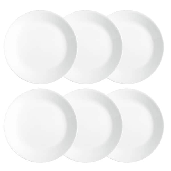 Corelle Classic 10.25-In Dinner Plates Winter Frost White (Set of 6)