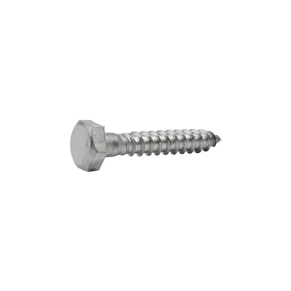 Everbilt 1/4 in. x 1-1/2 in. Hex Stainless Steel Lag Screw