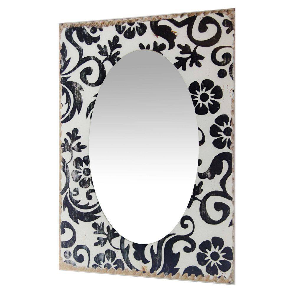 Elegant Frameless Rectangular Wall Mirror with Polished Edge, 23.5-inch
