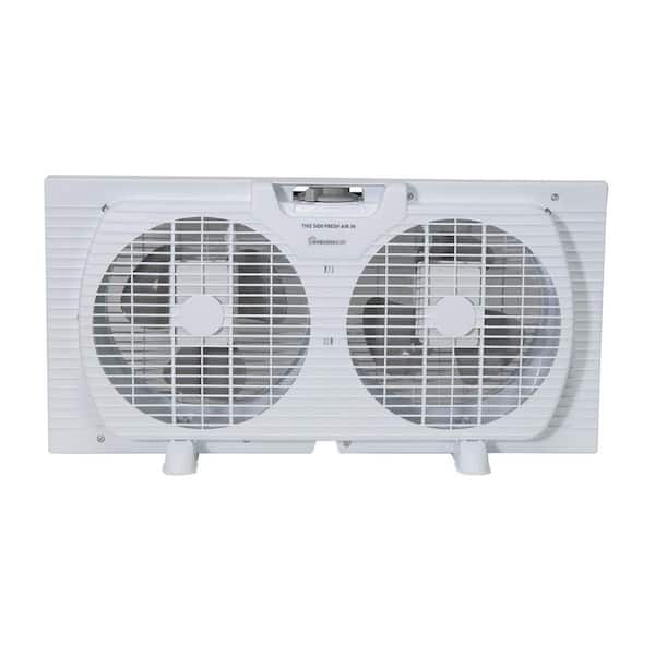 9 in. Twin Window Fan