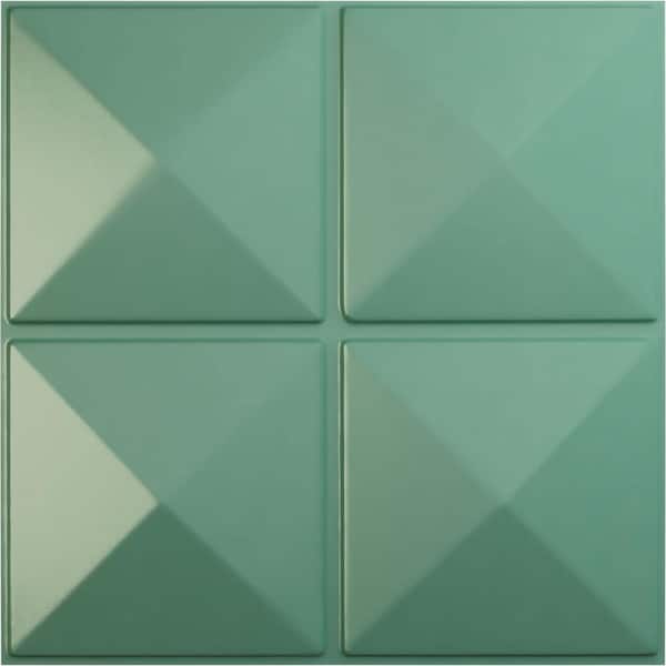 Ekena Millwork 19 5/8 in. x 19 5/8 in. Richmond EnduraWall Decorative 3D Wall Panel, Sea Mist (12-Pack for 32.04 Sq. Ft.)