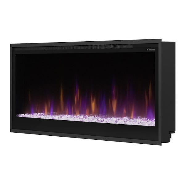 Dimplex PLF 50 in. Multi-Fire Slim, 120-Volt, 1500-Watt, Built-In Linear Electric Fireplace Insert