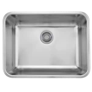 Grande Undermount Stainless Steel 24.75 in. x 18.75 in. Single Bowl Kitchen Sink