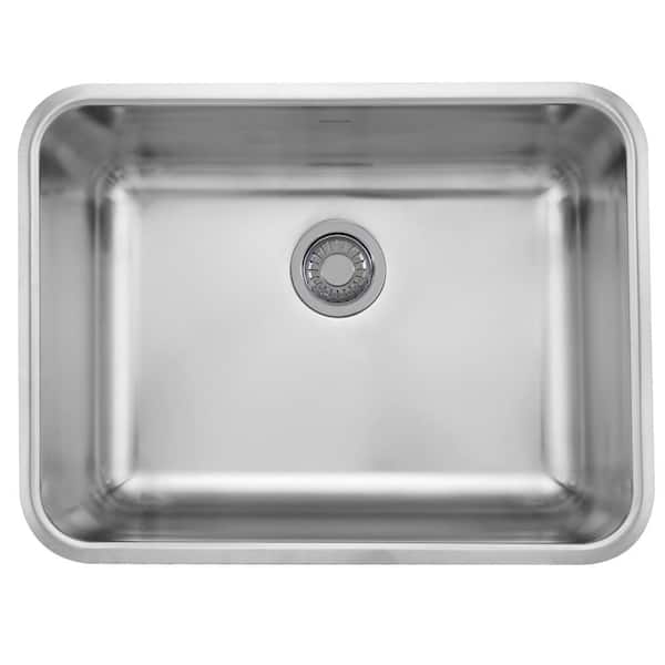 Franke Grande Undermount Stainless Steel 24.75 in. x 18.75 in. Single Bowl Kitchen Sink
