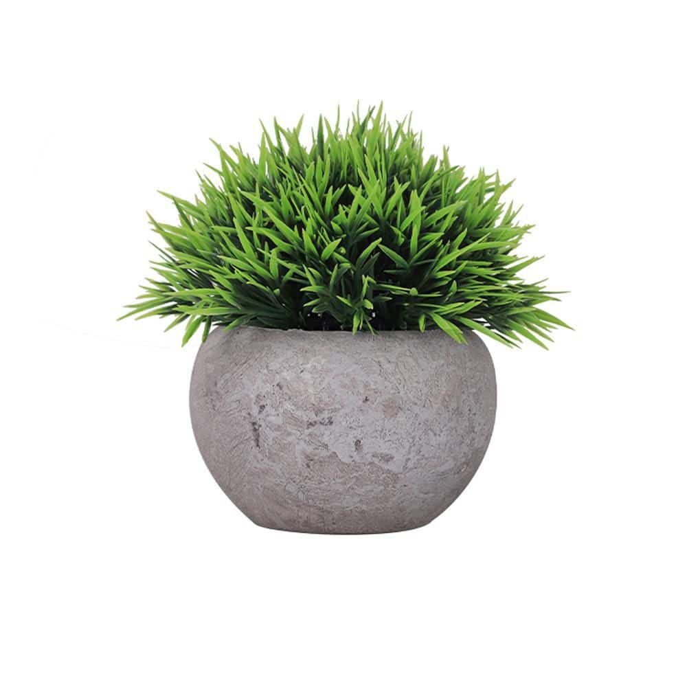 5 in. Green Artificial Plant Indoor- Topiary Small Desk Plant Decor for Bedroom Office price history on PriceWatchPro