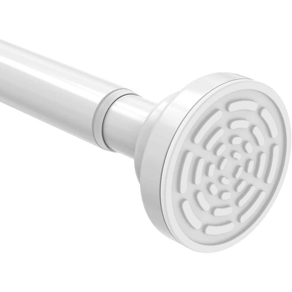 Spring Shower Rods Dyiom Shower Curtain Rod, 40-73 in. Adjustable Tension Spring, Shower ...