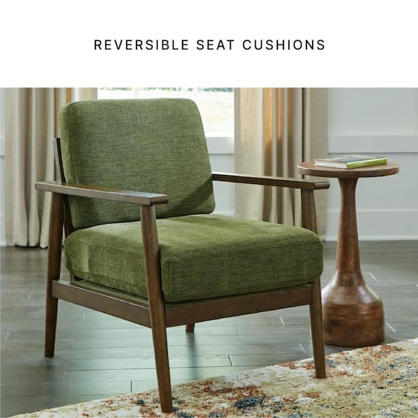 Signature DESIGN BY ASHLEY Bixler Green/Brown Polyester Showood